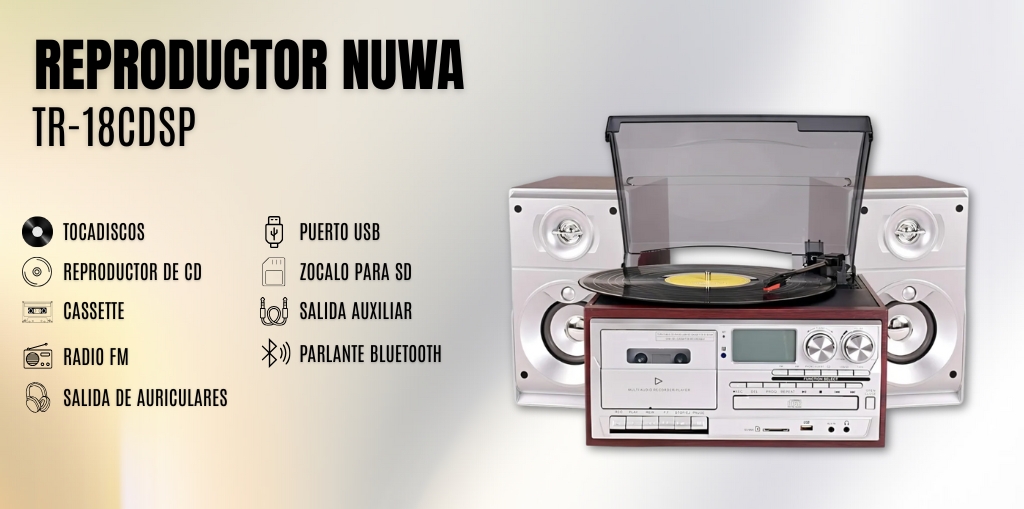 Reproductor Nuwa TR-18CDSP